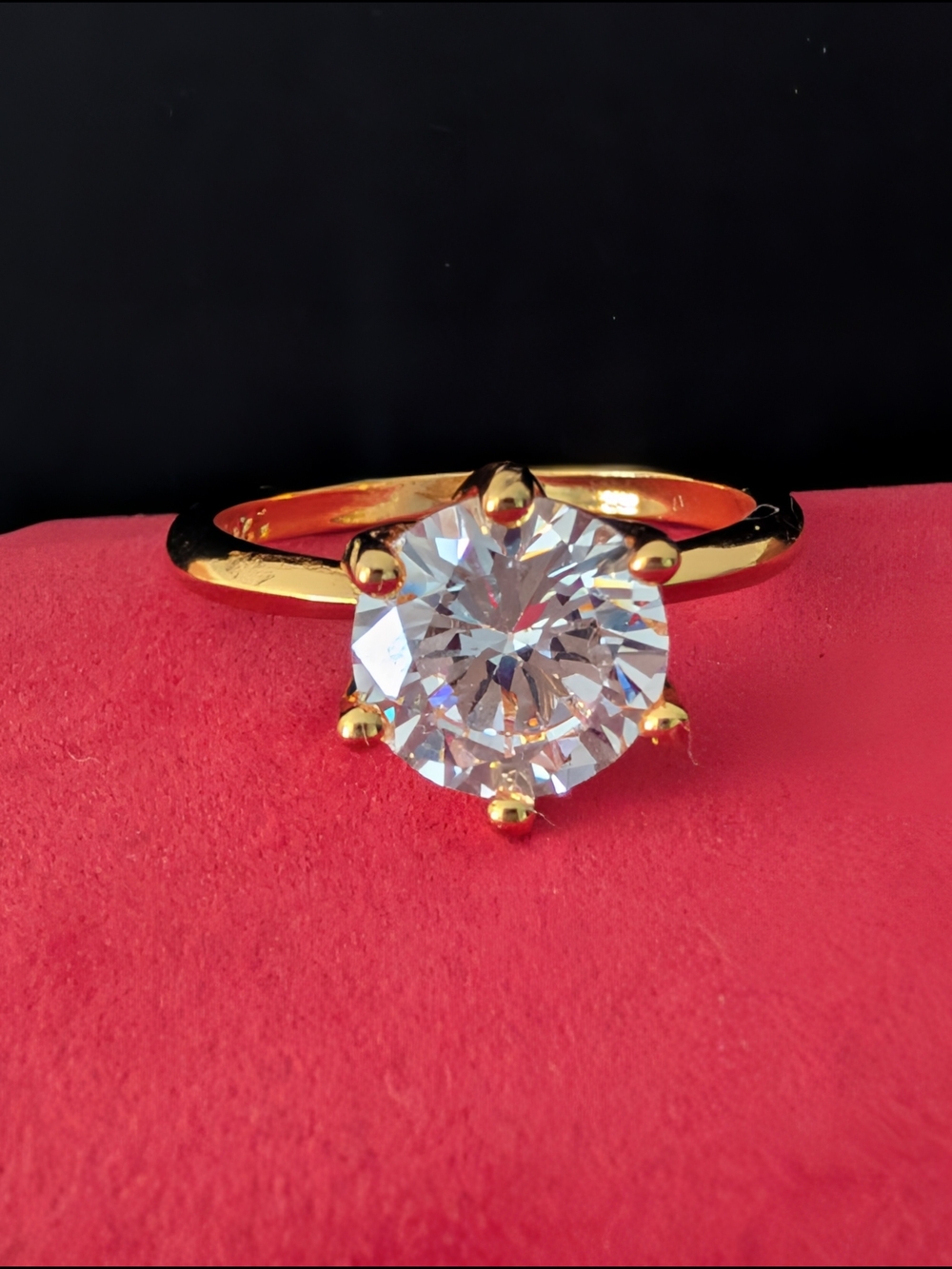 3 carat round brilliant cut Moissanite solitaire engagement ring ๐โ๏ธ๐ - Picture 5 of 12